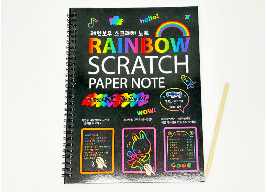 Set creativ Scratch (10foi negre p/u razuire) 21*28cm 2001-A4