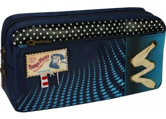 Penar 2 fermoare albastru 2292blue