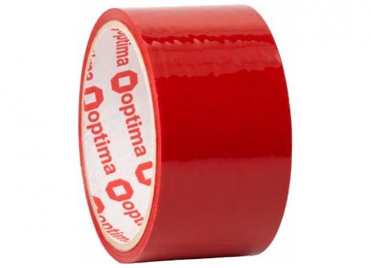 Banda adeziva 48mm*33m Optima Rosu O45304-03