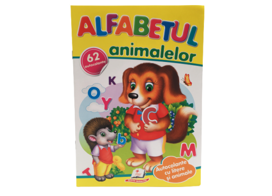 Carte Activitati distractive Alfabetul animalelor,auto,culori,figuri,cifre(autocolante) CN470xxx