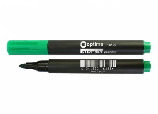 Marker Permanent Optima (2-3mm/virf rotund/verde) O16128