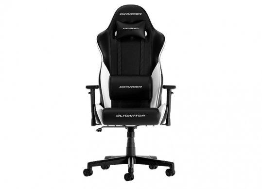 Fotoliu Gaming DXRacer GLADIATOR-23-L / 150kg / 180-200cm / Black/White GLADIATOR-N23-L-NW-LTC-X1