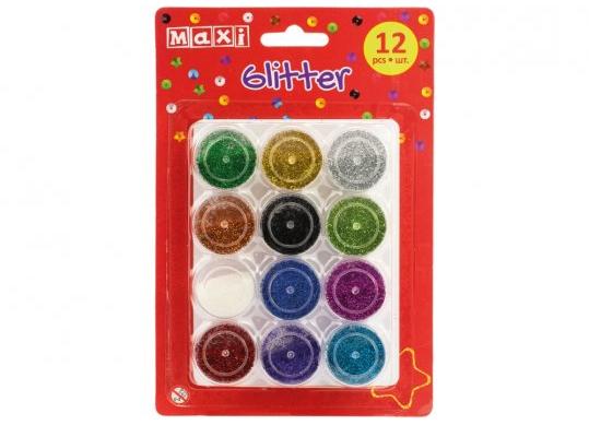 Sclipici 12 culori x 2.5gr.Maxi MX61732