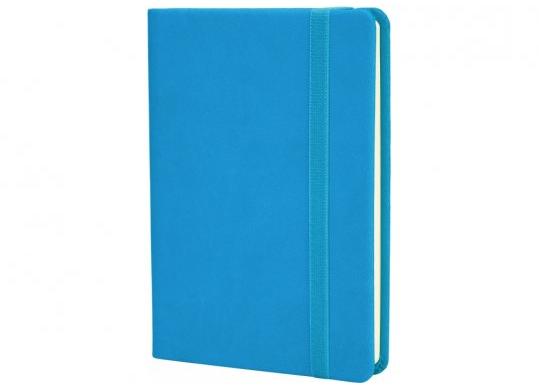 Agenda nedatata A6 128foi Vivella (coperta tare) linie Albastru deschis O20390-11