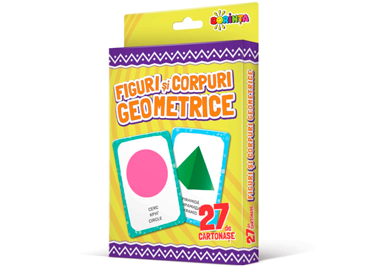 27 de cartonase.Figuri si corpuri geometrice PD0880