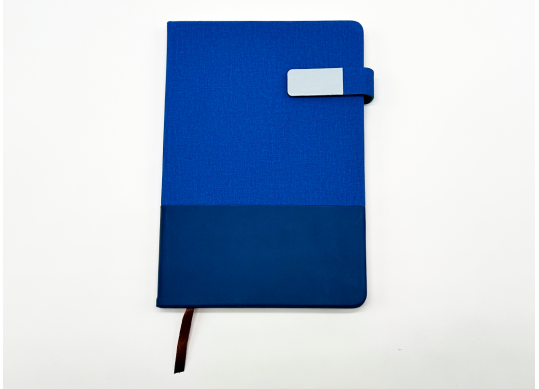 Agenda nedatata A5 (100foi/linie)ML25-3 cu magnet Albastru 825189