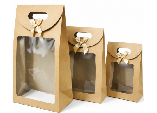 Punga p/u cadou cu fereastra 20.5x14.5x7.5 miner+arici ML32-42 244361