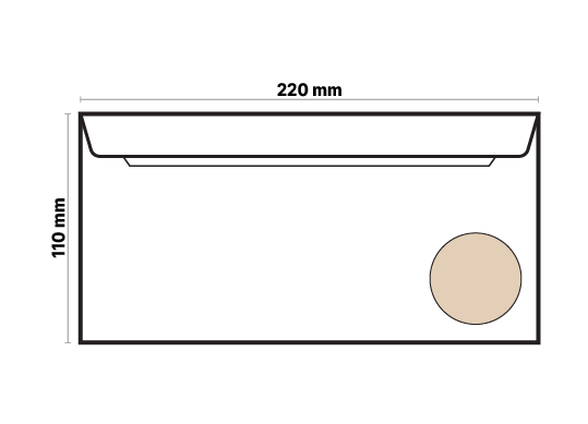 Plic DL 110x220mm (crem) OL2240-7507