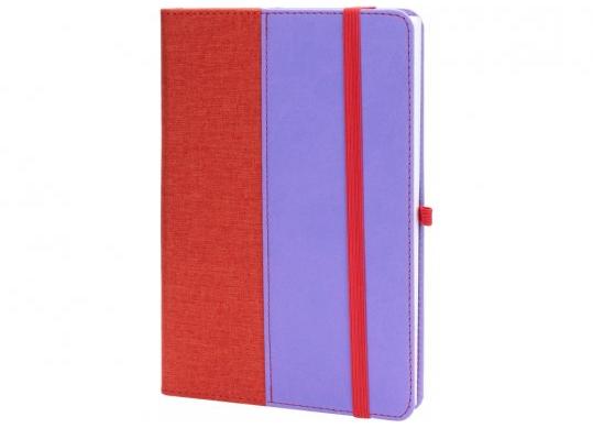 Agenda nedatata A5 128 foi cu elastic COMBI-17cop.tare,piele) linii O20125-17