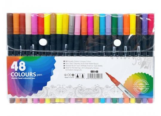 Liner fine+Brush 48 culori ML49-11(0.4mm-1-2mm) 001-48