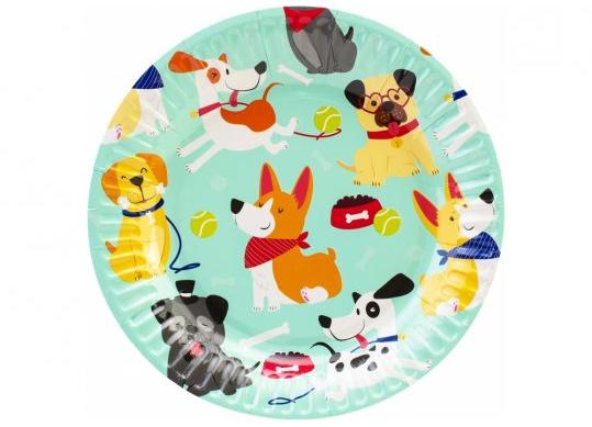 Farfurie din hirtie MAXI Happy Dogs 6 buc 78cm MX443216