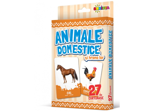 27 de cartonase. Animale domestice si hrana lor PD0804