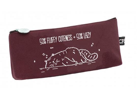 Penar 1 fermoar Lazy (bordo) 21x5x5cm CF86602-02