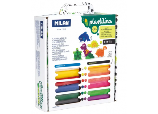 Plastilina Milan 12cul (12instrumente) 914312