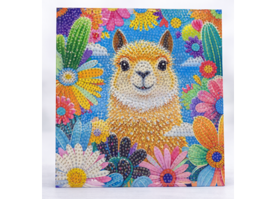 Tablou cu DIAMANTE 20x20 Lama (ML19-3/25-4) MKX17356