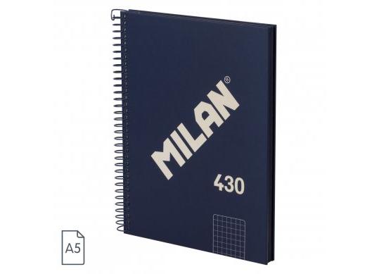 Caiet A5 80foi (mate) Milan spira/albastru 57153E80SNCB