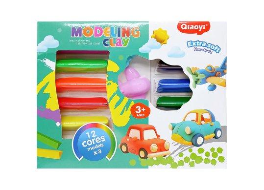 Plastilina 12 culori (+forme) (ML9-4) 8148-12