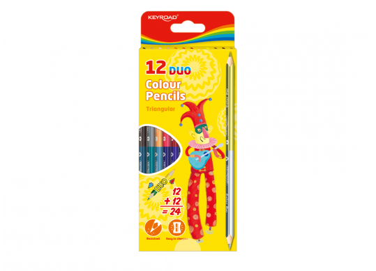 Creioane color Keyroad 12=24 culori, Duble KR971281