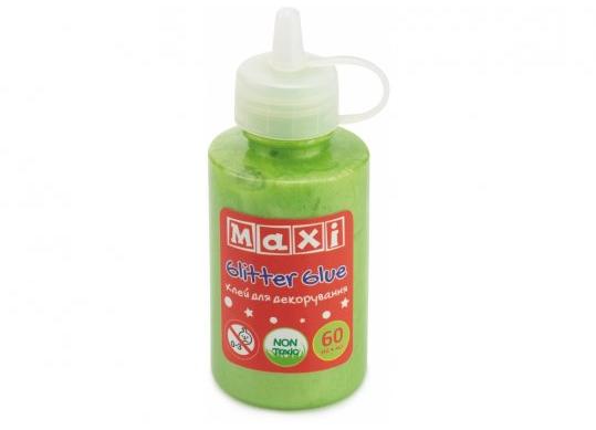 Lipici decor cu sclipici perlat Maxi tub 60ml.verde neon MX61780