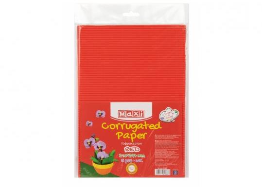 Carton gofrat 160gr/m2  A4 Rosu MX61888