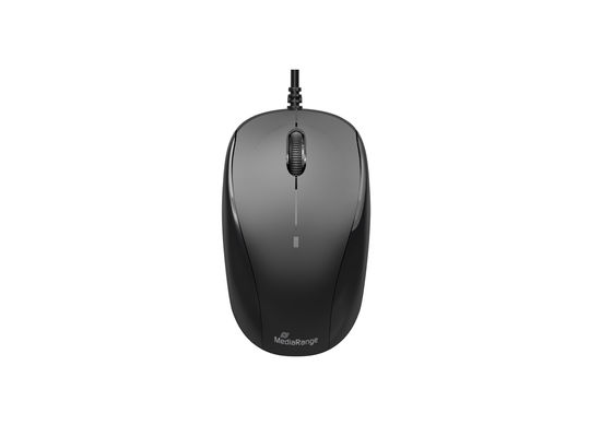 Mouse Wired Media Range Corded 3-button optical,black MROS213