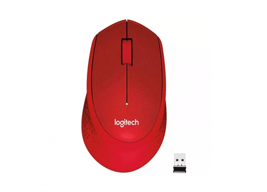 Mouse Wireless Logitech M330 Silent Plus Red USB M330