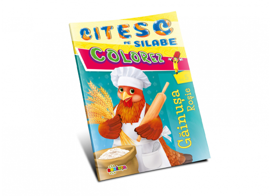 Carte Citesc pe silabe Colorez Gainusa rosie PD6400