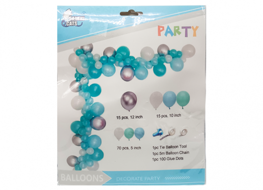 Baloane baner set 100 buc Albastru-Sur (203) 232292