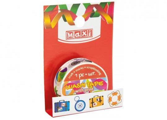 Banda decorativa cu imprimeu 15mm x 2m Vacanta MX61979