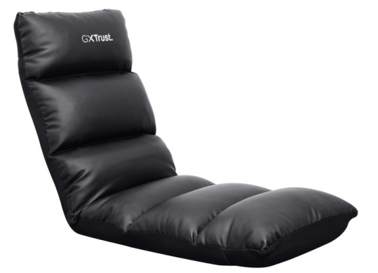 Trust FOLDABLE gaming floor chair GXT 718 RAYZEE - Black, PU leather, Adjustable back rest angle 0-9 TR_25071