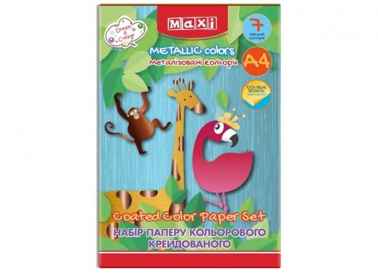 Hirtie color A4 7cul/dublu 14foi cul metalice MX21151