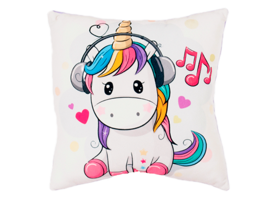 Jucarie moale Perna Unicorn indragostit h-35cm ST2387