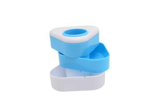Pahar p/u pixuri plastic triunghi (3 comp) 6003