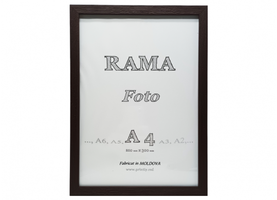 Rama foto A4 21x29.7 plast. Bordo struct/dungi CO00673-1.1