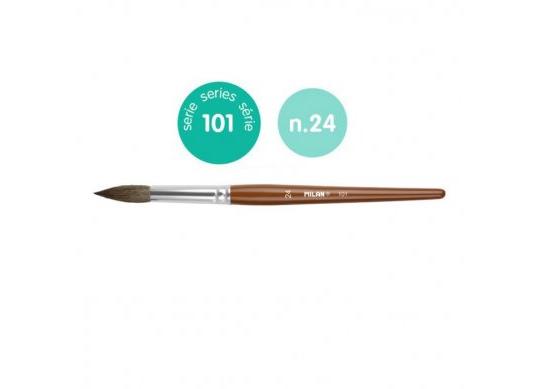 Pensula rotunda Nr24 (101) (sintetica) miner scurt 0410124
