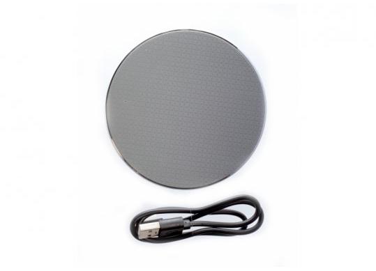 Incarcator wireless Optima 4112, iesire 10W, argintiu O74112