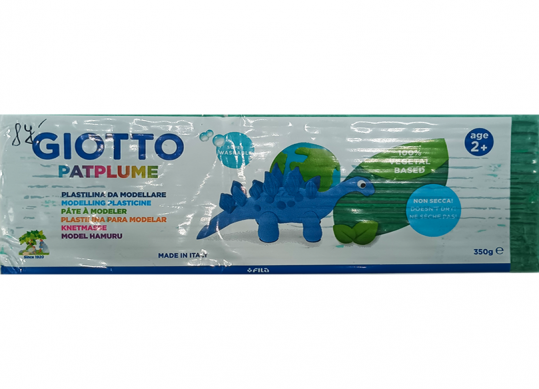 Plastilina Giotto Patplume 350g Verde F510104