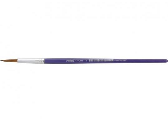 Pensule N8 rotunda par ponei/maner scurt MX60898