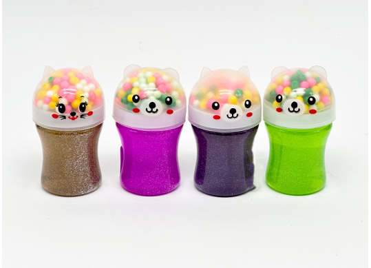 Slime color Crystal Mud Pisicuta+bilute in 1 culoare ML1-16CM