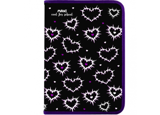 Mapa cu fermoar Maxi A4 (plastic/color) MX32069