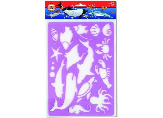 Rigla sablon Koh-i-Noor Animale acvatice 31*20 cm KH983001