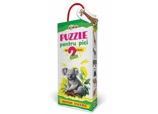 Puzzle 2 piese.Animale exotice PD3294