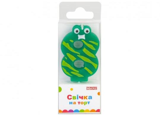 Lumanare-Cifra 8 Maxi color 4.5cm MX622053-8