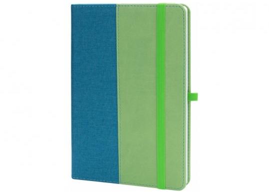 Agenda nedatata A5 128 foi cu elastic COMBI-18cop.tare,piele) linii O20125-18