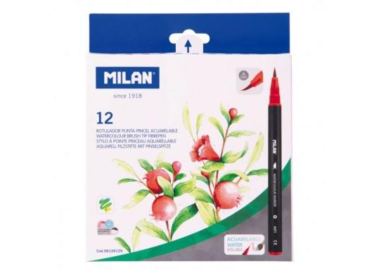 Carioci Milan 12cul. brush watercolor 0612612S