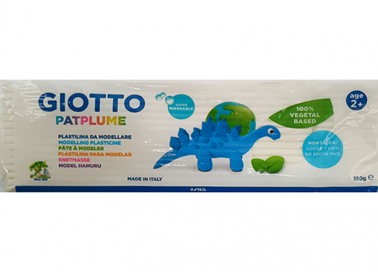 Plastilina Giotto Patplume 350g Alb F51010700