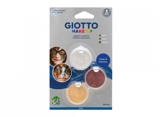 Vopsea pentru fata 3*5ml Giotto Makeup Metallic F475400