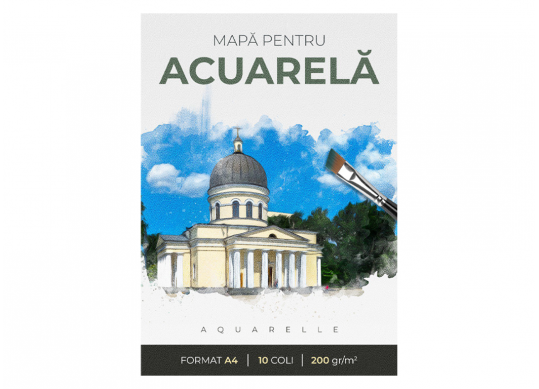 Mapa pentru desen A4 (acuarela/10foi) 200gr ELMA410