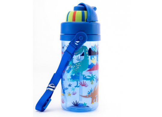 Sticla de apa 450 ml (plastic) cu pai MX61330