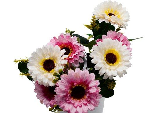 Flori decorative (buchet gerbera) 33cm (6 culori) FY-505